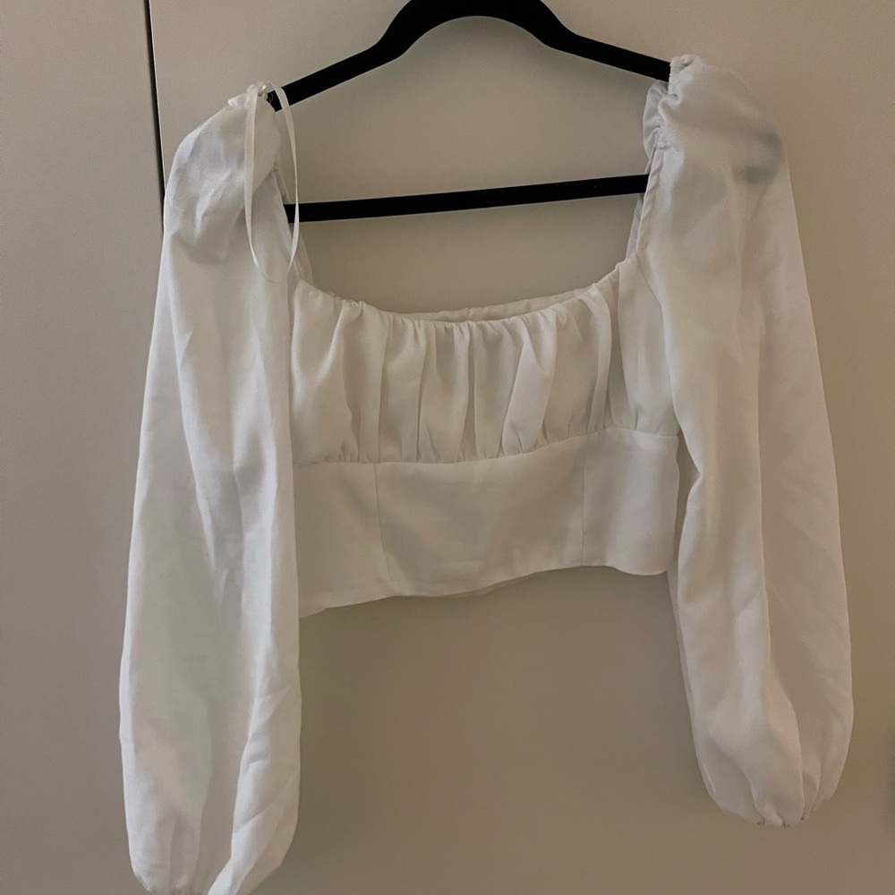 Princess Polly Puff Sleeve Crop Top